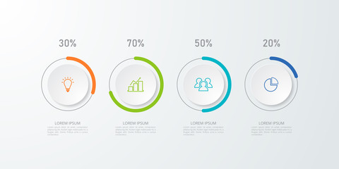Infographic template for business, education, web design, banners, brochures, flyers, diagram, workflow, timeline. Vector illustration.