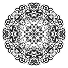 Beautiful Mandala. Vintage decorative elements. Hand drawn background. vector illustration.