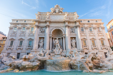 Fototapeta na wymiar Trevi fountain in Rome
