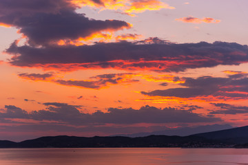 Obraz premium Sea landscape at sunset