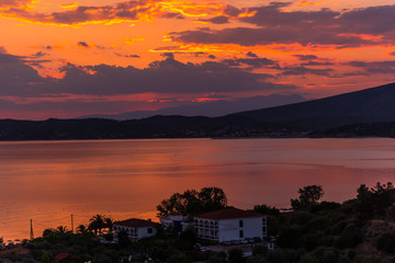 Fototapeta premium Sea landscape at sunset