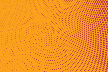 Red Halftone Circle Background