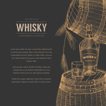 Whisky Illustration.