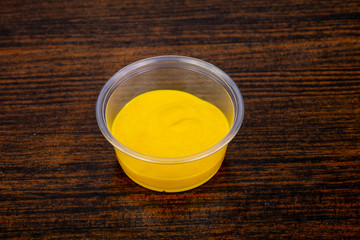 Mustard sauce portion