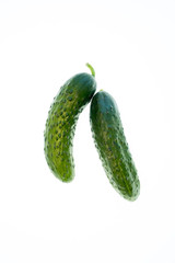 bright colorful vegetables on a white background