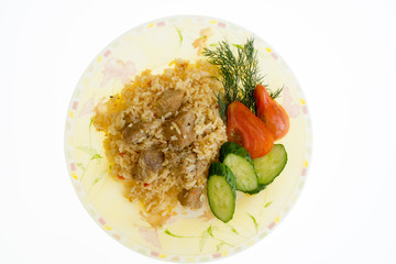  a bowl of rice with white backgrounds