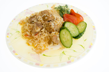  a bowl of rice with white backgrounds