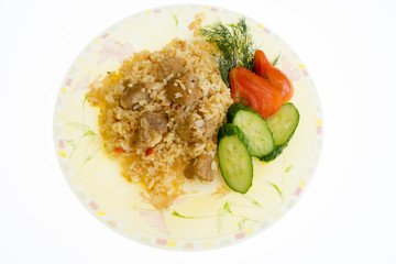  a bowl of rice with white backgrounds