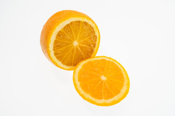 bright colorful fruits on a white background