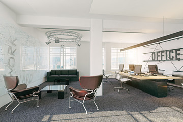 modern office interior.