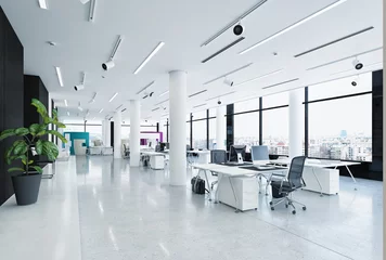 Foto op Plexiglas modern loft office interior. © Victor zastol'skiy