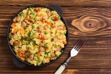 Risotto with peas