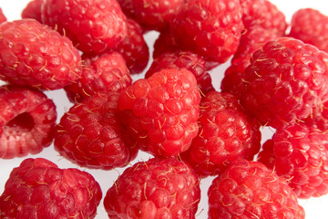 bright colorful fruits on a white background