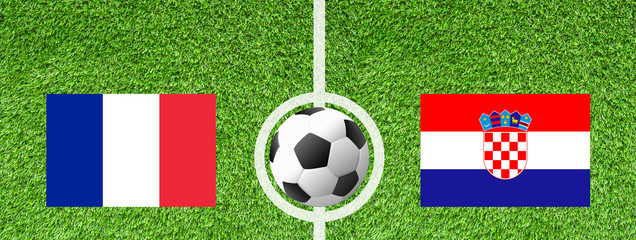 Fußball WM - Frankreich gegen Kroatien