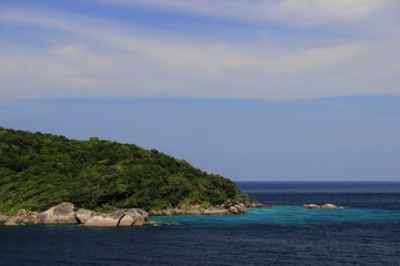 Naklejka premium Similan Islands in the Andaman sea, in southern Thailand