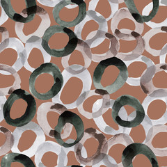 Materiał do szycia Ilustracja wzór gliny z akwarela czarny i różowy okrągłe plamy i przebarwienia. Będzie dobre dla stylu pocztówki, plakaty, prezent wystrój, papier pakowy, pudełeczka, tkaniny itp.