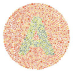 Red Green Color Blind Test Upper Letter A