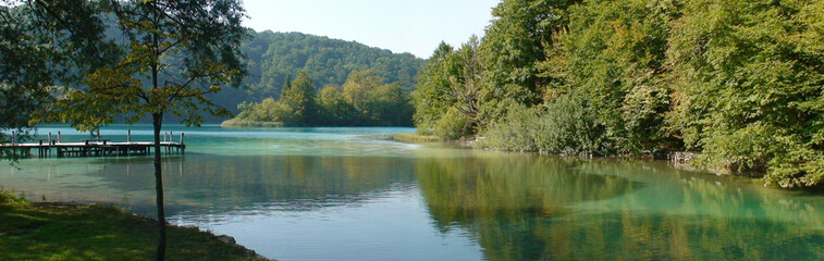 Obraz premium little corner of paradise on Lake Plitvice in Croatia