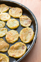 Fried potatoes in the oven
