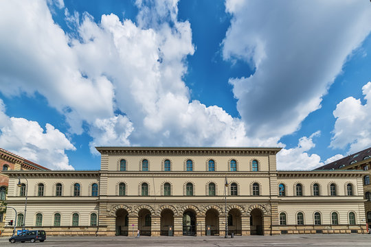 Munich, Germany June 09, 2018:The Bavarian Main State Archive in Munich is the largest Bavarian state archive and due to the long state existence of Bavaria.