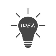 Light bulb, idea icon