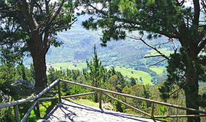Mirador de El Fito, Sierra del Sueve, Arriondas, Principado de Asturias, Asturias, España