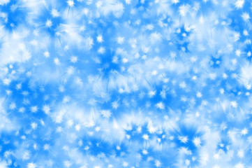 Fototapeta na wymiar Beautiful blue background with white dots.