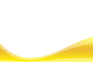 White background and yellow band