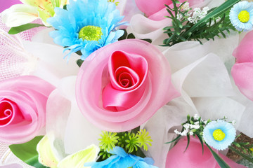 bouquet of fabric flower