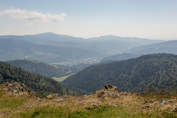 Fototapeta premium Vue vers la vallée