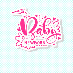 lettering for a baby shower party