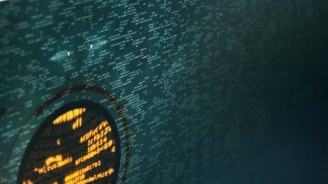 Programming specialists searching for virus, testing system, software check. Bug hunting background