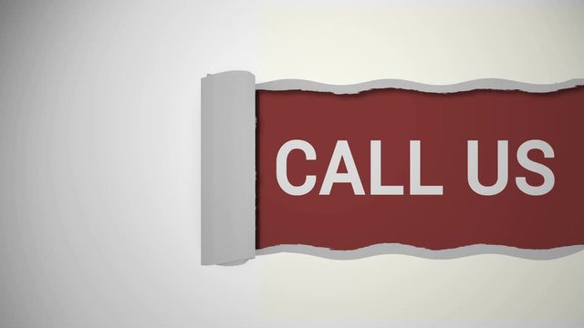 Call us sign concept