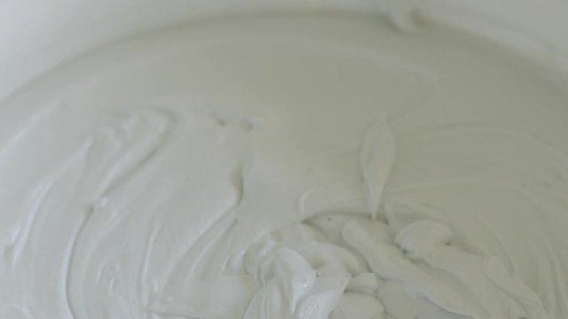 Slow motion pan mixed gray decorative concrete plaster