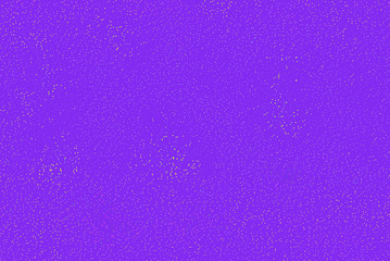 Shimmering dots on purple background. Bright festive pattern. Abstract backdrop with halftone effect