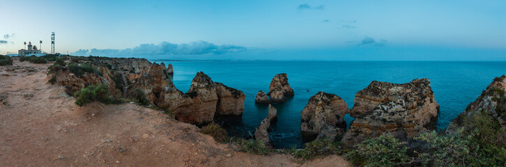 Ponta da Piedade coast (Lagos, Algarve, Portugal).