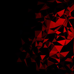 Red Polygonal Mosaic Background, Creative Design Templates