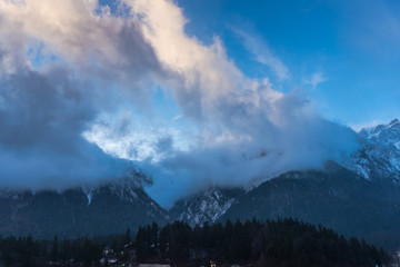 Clouds in Bucegi Mountains