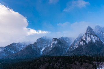 Clouds in Bucegi Mountains