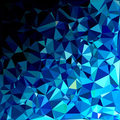 Blue Polygonal Mosaic Background, Creative Design Templates