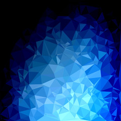 Blue Polygonal Mosaic Background, Creative Design Templates