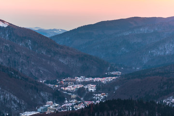 Winter landscape in the Mountains