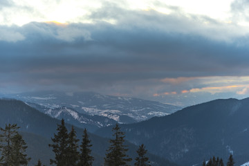 Obraz premium Winter in Rarau Mountains, Romania