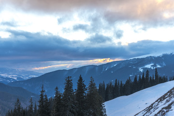 Winter in Rarau Mountains, Romania