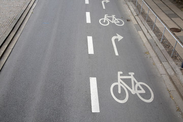 Fototapeta premium Cycle Path in Copenhagen