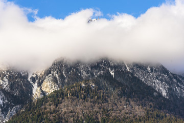 Amazing clouds in Bucegi Mountains