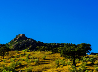 Obraz premium mountain peaks in the Andalusian region, typical mountain landscape, nature