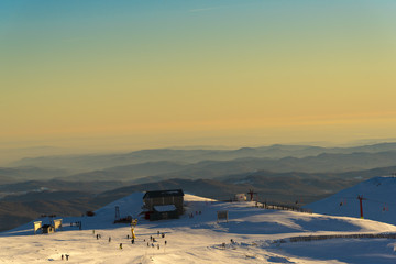 Landscape in carpathian Mountains, Romania