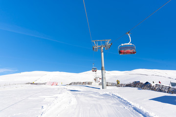 Winter ski resort at Cota 2000 , Sinaia , Romania