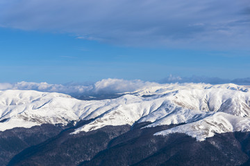 Winter ski resort at Cota 2000 , Sinaia , Romania